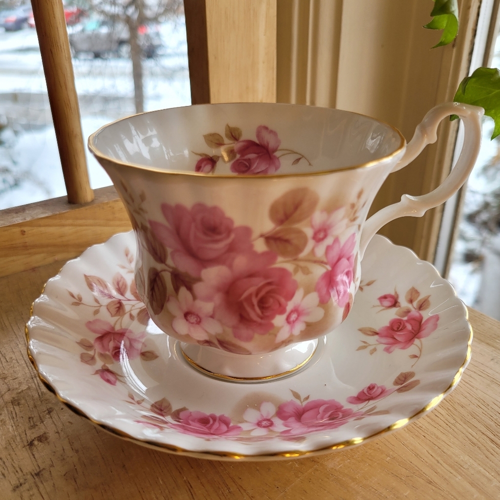 Pink Floral Teacup